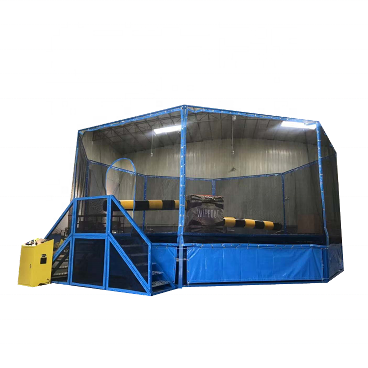 Hight quality indoor trampoline parkwipeout electronicamusement park games equipment