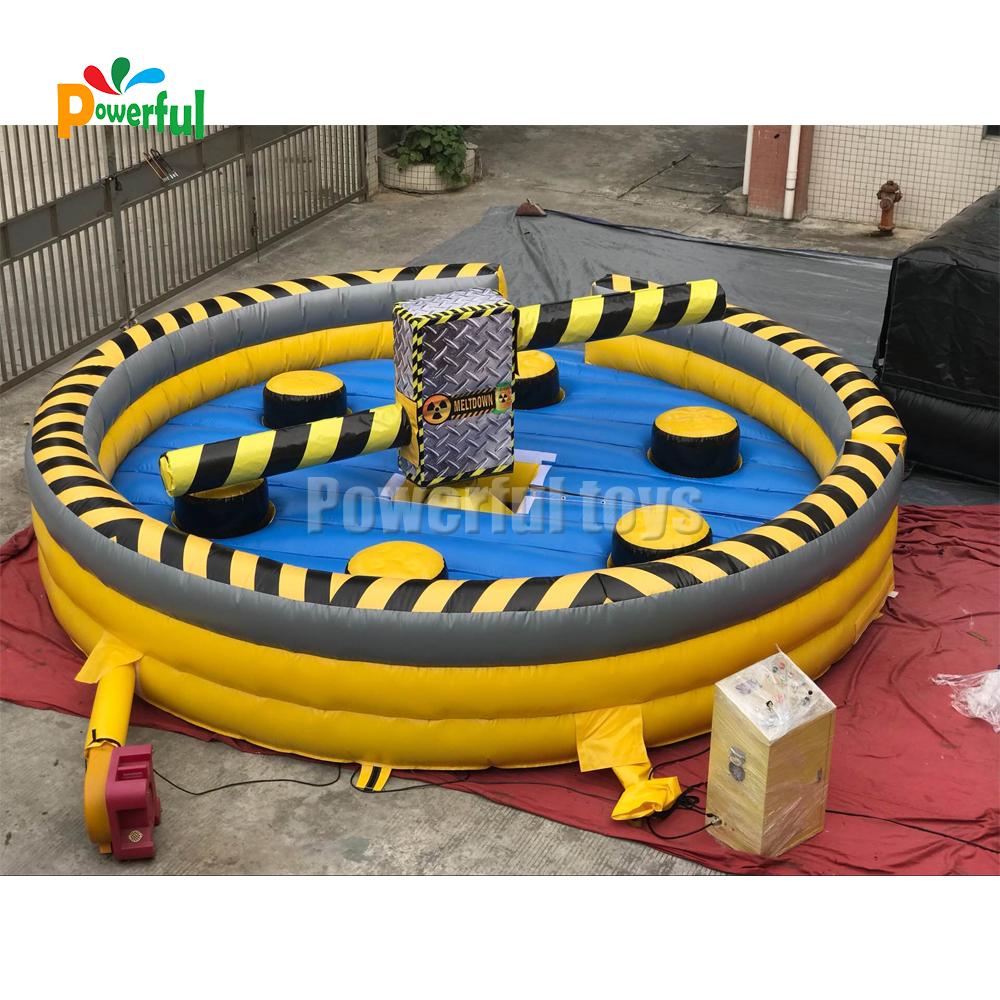 6m diameter carnival games inflatable wipeout challengeinflatable team building game for trampoline park