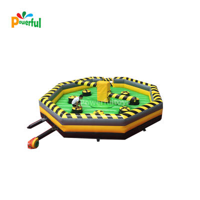 Trampoline park game inflatable wipeout sweeper inflatable wipeout eliminator game for sale