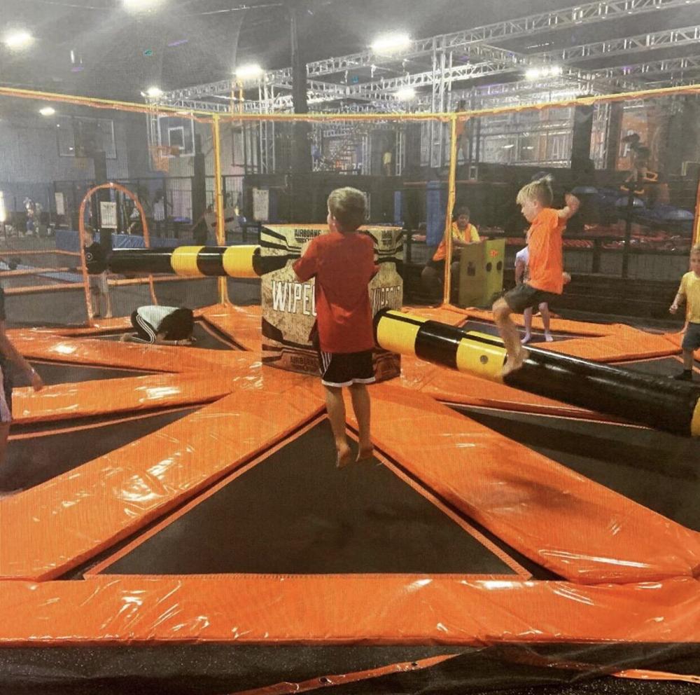 The Action last man standing trampoline Meltdown Wipeout Sweeper Games for Trampoline Parks