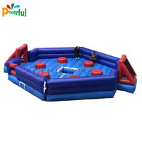 Inflatable sweeper wipeout, inflatable wipeout course for trampoline park