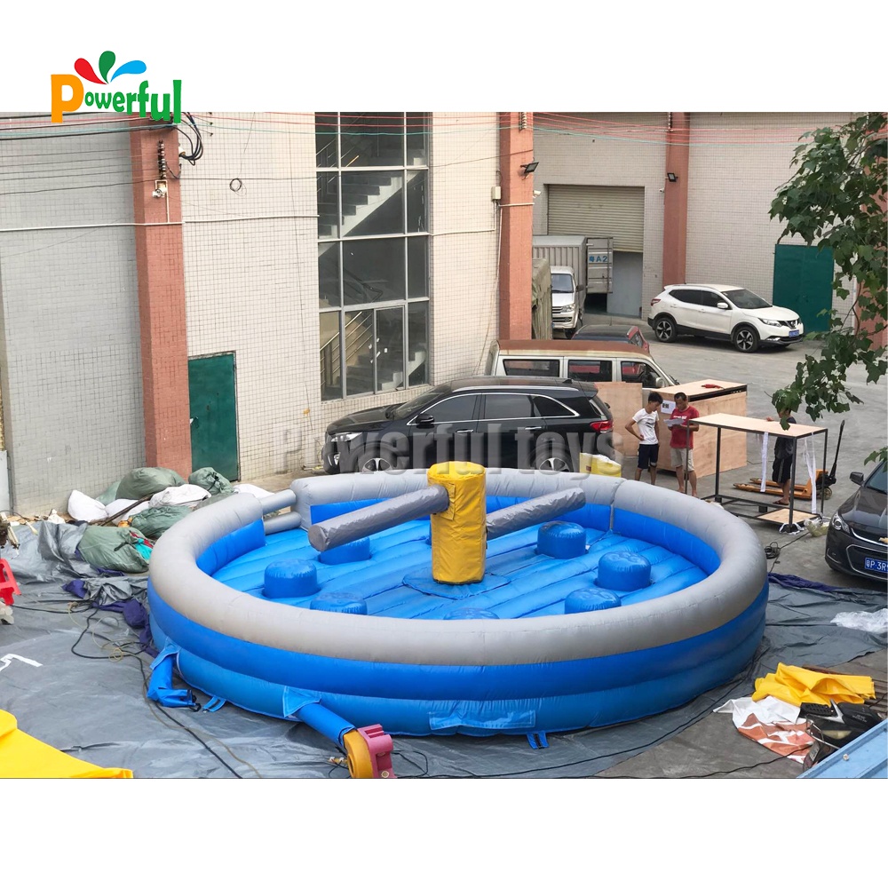 7m diameter trampoline park Inflatable meltdown wipeout eliminator games