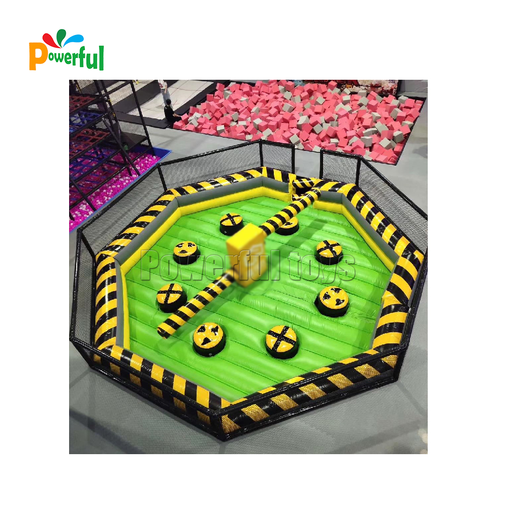 Inflatable Meltdown Adult Sport Games Inflatable Wipeout Trampoline For Trampolien park