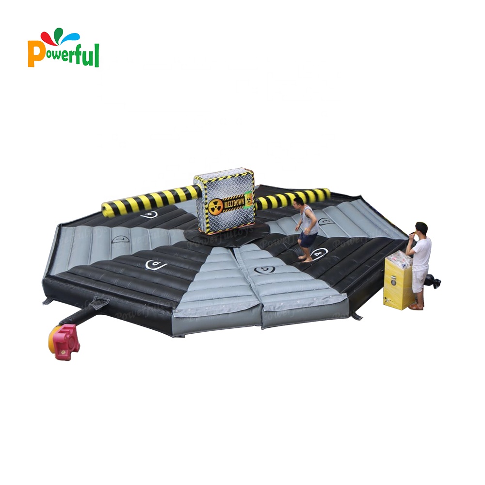 Inflatable twister wipe out machine game