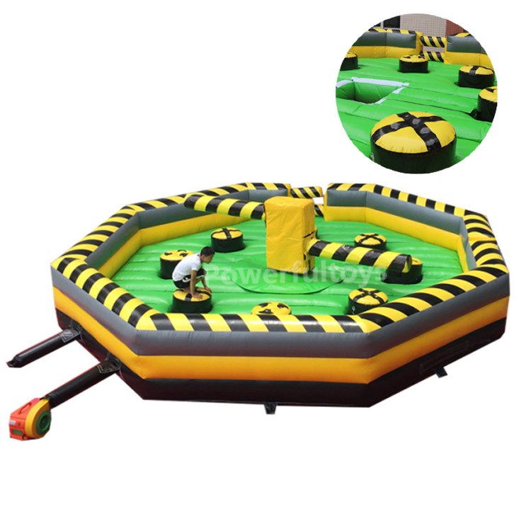 Classical design inflatable last man standing wipeout sweeper game