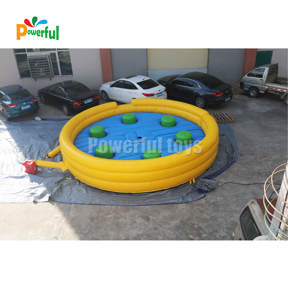 ready to ship inflatable wipeout course for trampoline park