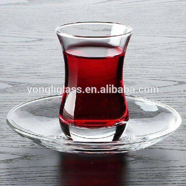 Traditional turkish tea glass cup,tea cup sets, tea glass with saucer