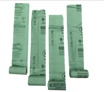 100 sustainable eco friendly products bin liners compostable cornstarch EN13432 with own logo biodegradable bag