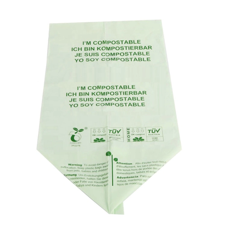 corn starch made biodegradable supermarket plastic carry shopping bags design with low price