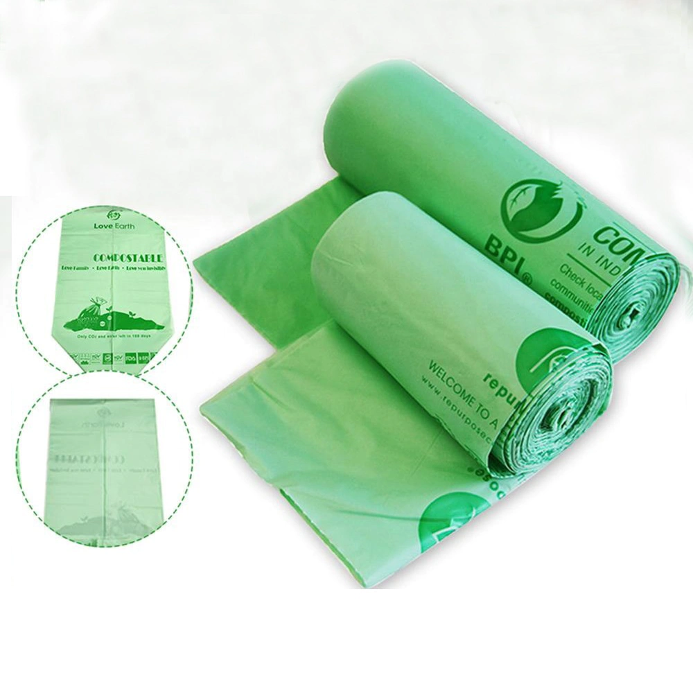 Chinese factory sustainable packaging plastic biodegradable garbage bag