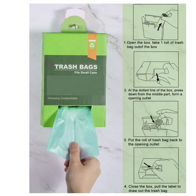Compostable Plastic Tall Kitchen Garbage Bags13 GallonBiodegradable PLA Trash bags