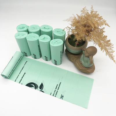 Compostable biodegradable Environmental Protectioncornstarch plastic star seal garbage bags on roll