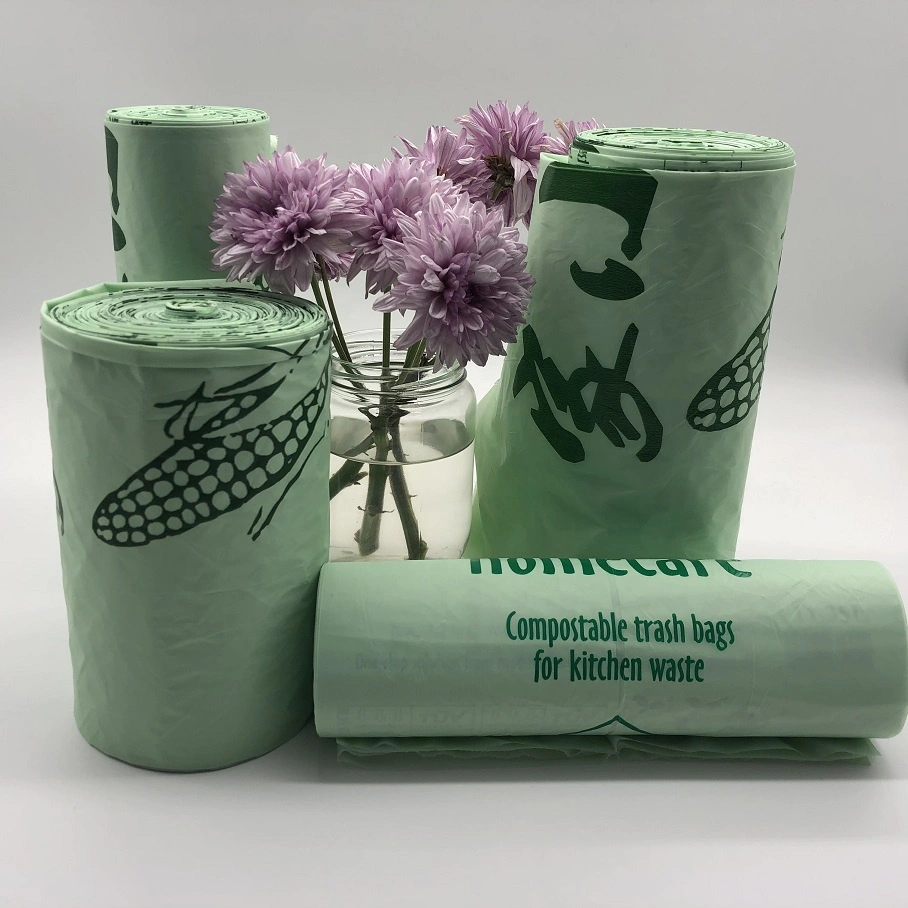Custom cornstarch 100% Biodegradable and Compostable Garbage Bags
