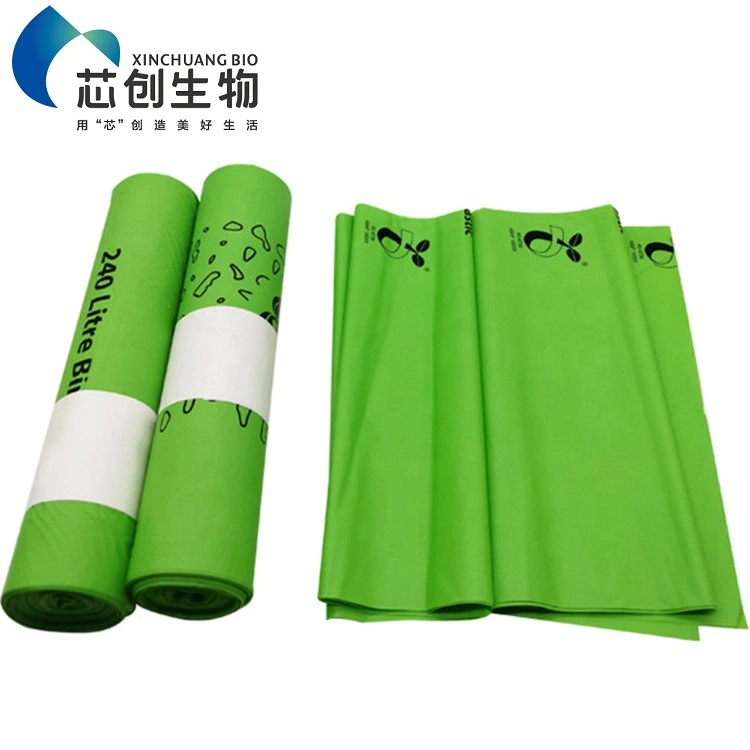 100% Eco Friendly Compostable Plastic Garbage Bags Biodegradable PLA Trash Bag Rubbish Bag