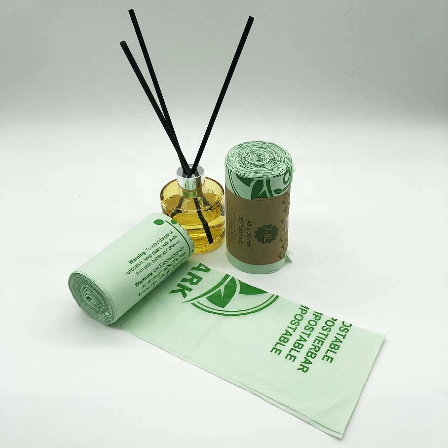Customized Heavy duty 100% biodegradable and Compostable Plastic Garbage trash plastic Bags