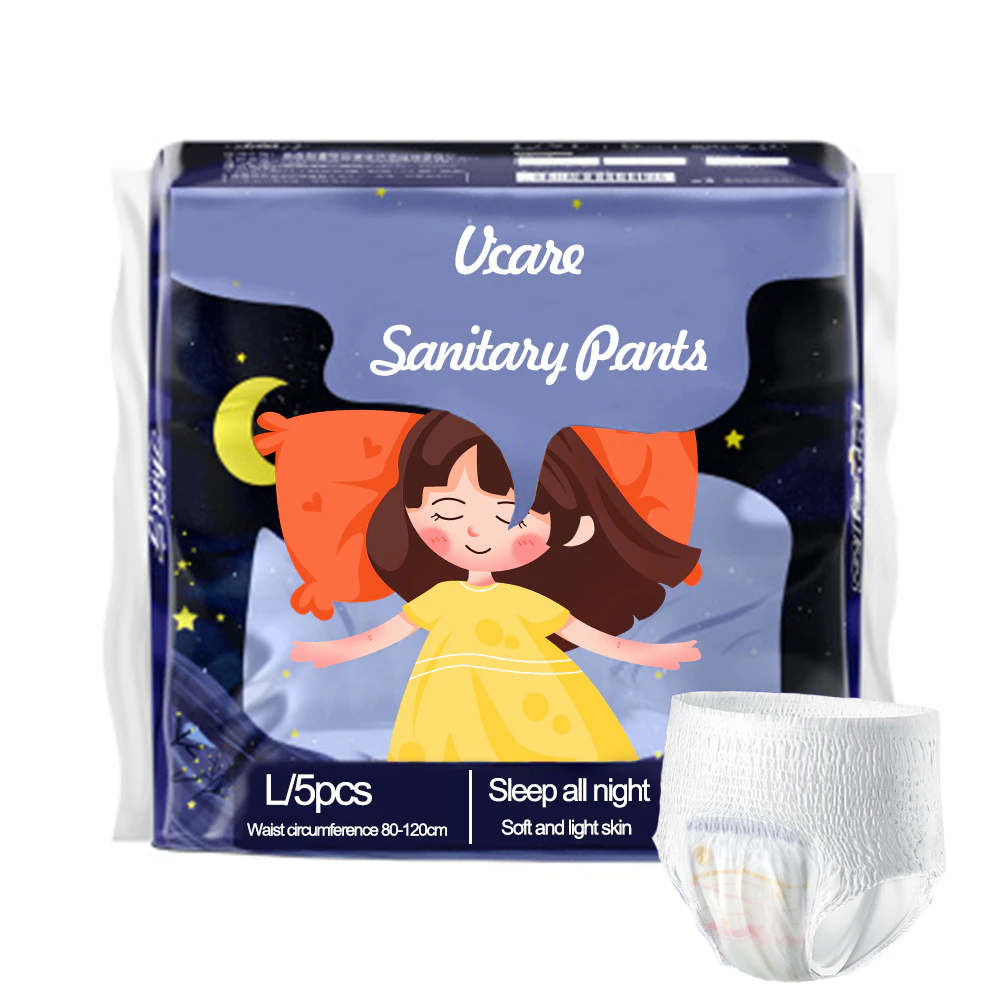 Overnight Sleepy Period Panties Menstrual, Organic Biodegradable Sanitary Pad Womens Panties