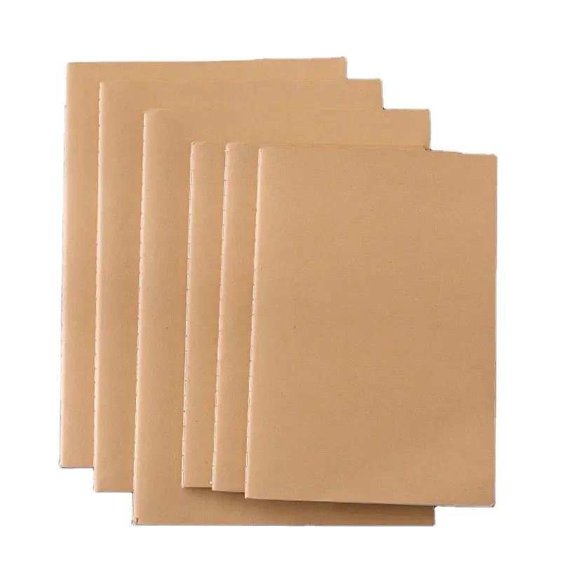 Brown Kraft Paper Book Cover Exercise Writing Book Recycled Bamboo Paper For Book Printing