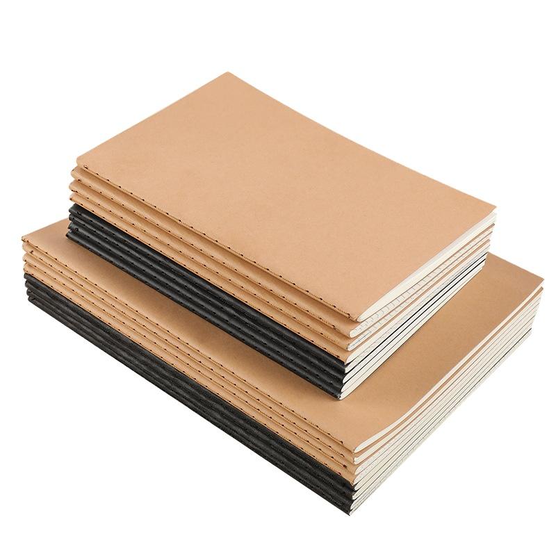 product-A5 Paper Note Recycle Kraft Sew Binding Dotted Grid Notebook Writing For Kids-Dezheng-img-1