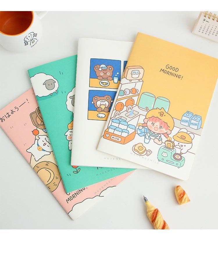product-Dezheng-Custom Logo Thin Lovely Colleged Ruled Journal Mermaid Notebook Cute Anime Coloring -1