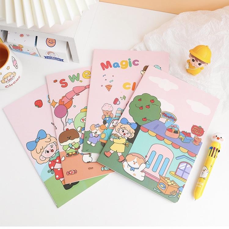 product-Customized A5 Design Journals Dairies Notepads Cute Little Notebooks Small Coloring Book-Dez-1