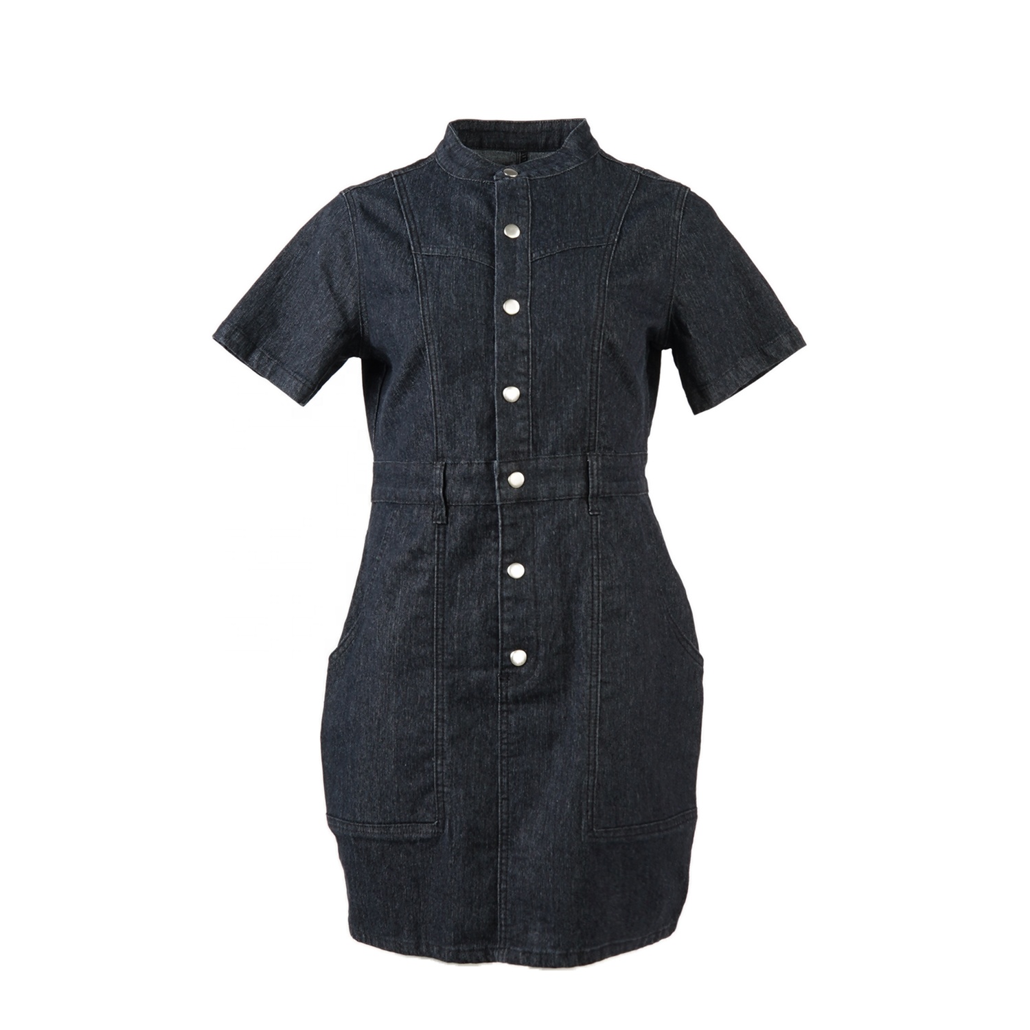 SKYKINGDOM OEM accepted denim dress sexy outfit mini short black comfy summer casual dress for lady