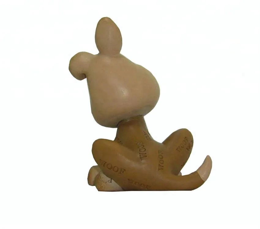 Eco-friendly garden home decoration 3d resin dog statues