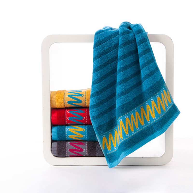 2020 hot sale jacquard terry customized logo organicface towel