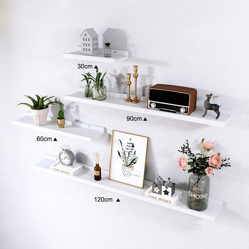 modern design real beech wood floating shelves bedroom kitchen wall shelf rack