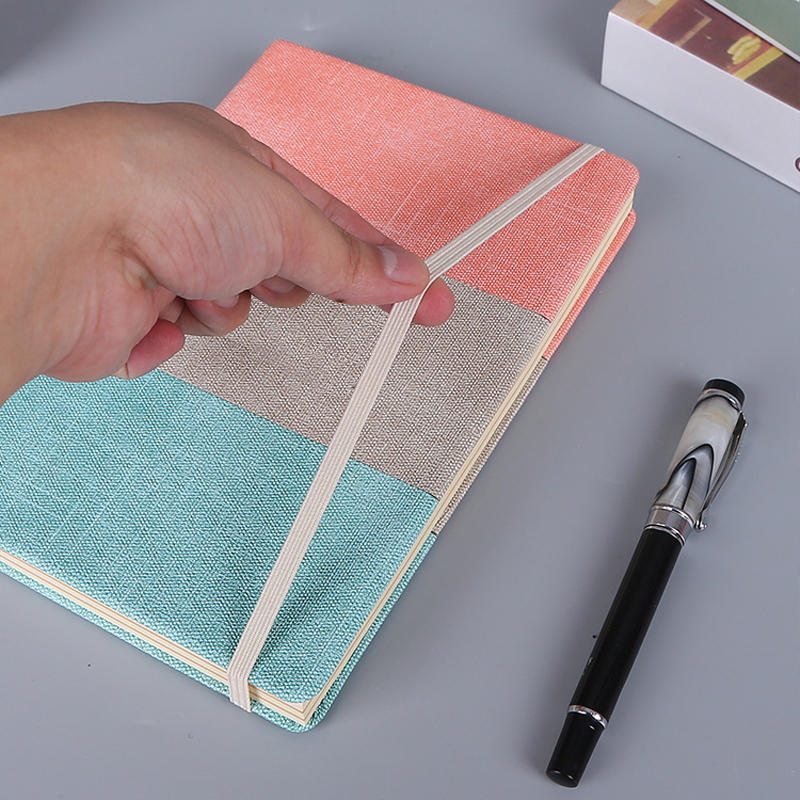 product-Dezheng-Custom logo Vintage linen cover sketch notebook printed blank notepad note book-img-1