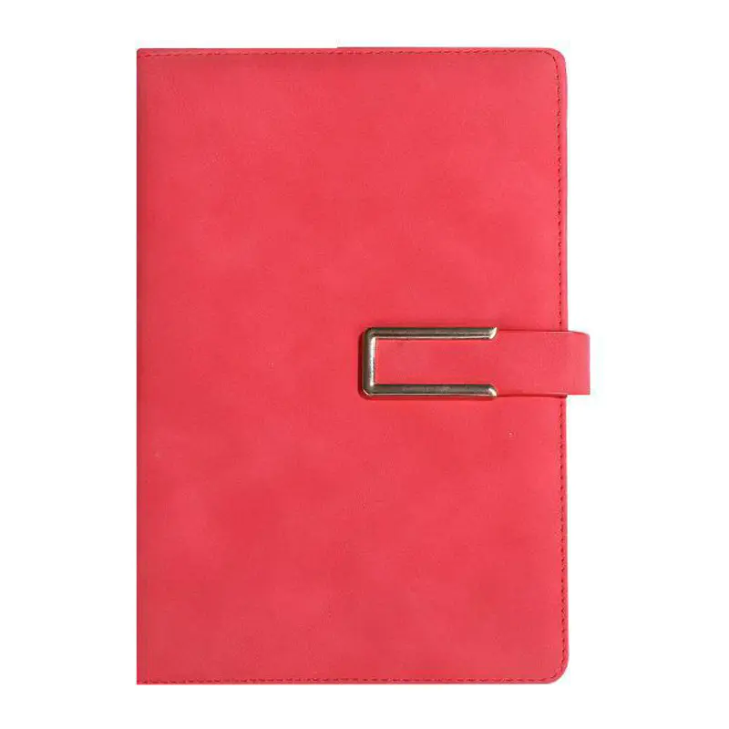 Hot popular customized colorful PU leather planner notebook with elastic band
