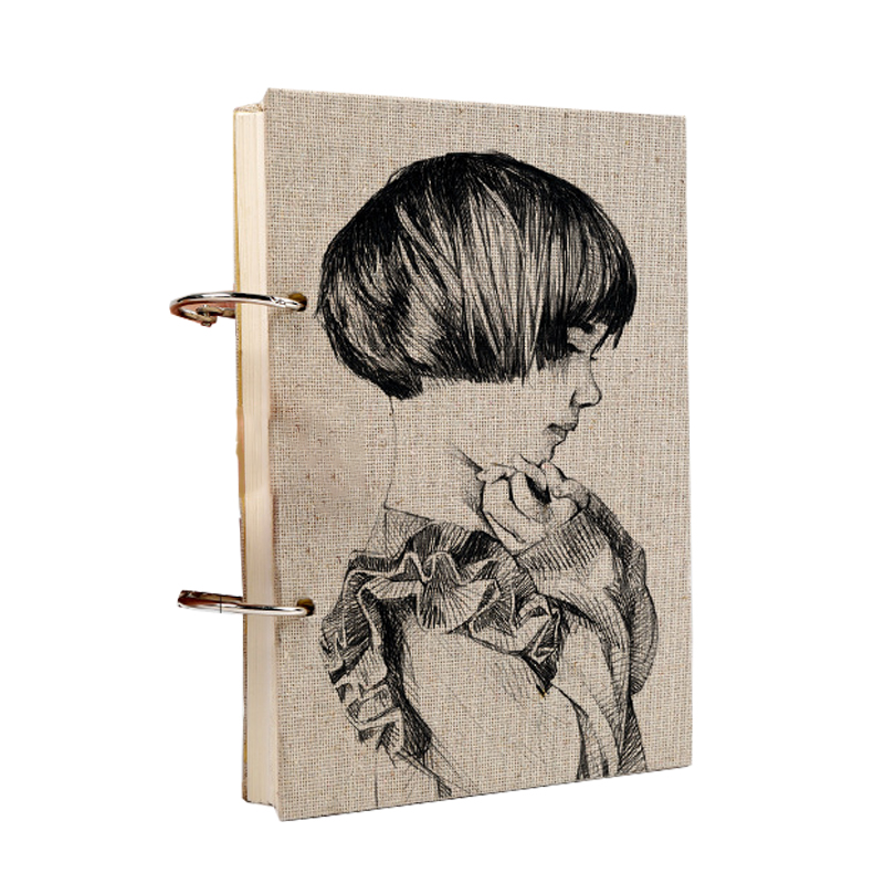 New Design Watercolor Sketch Notebook Custom Loose Leaf Binding Book Student Painter Sketchbook for Artist