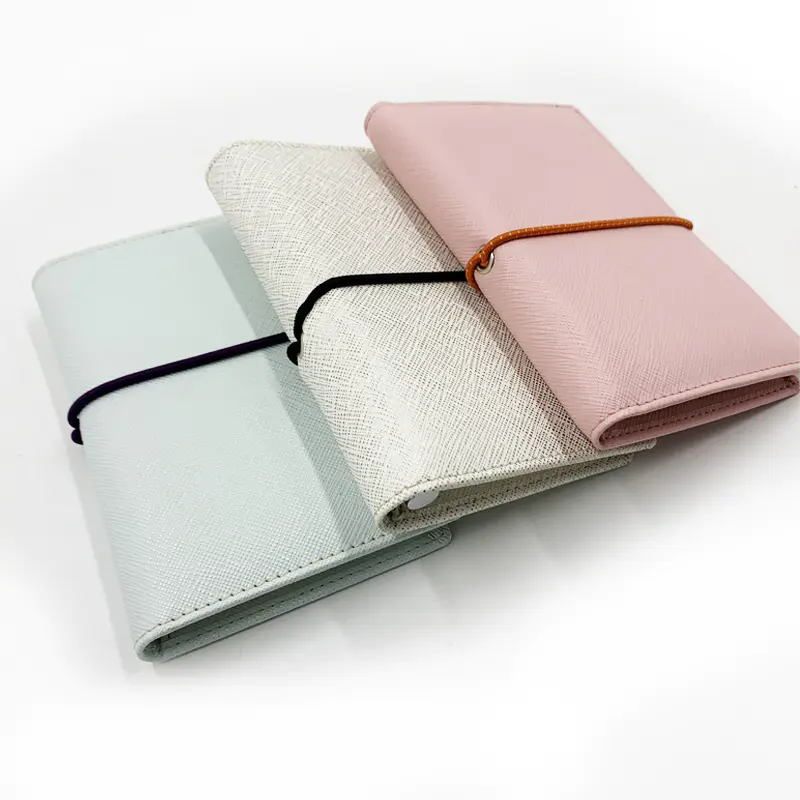 New arrivals PU leather travel planner journal portable notebook with pen holder