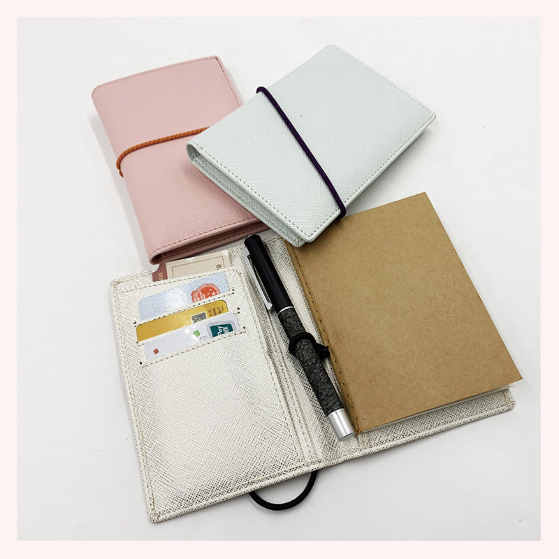product-Dezheng-New arrivals PU leather travel planner journal portable notebook with pen holder-img-1