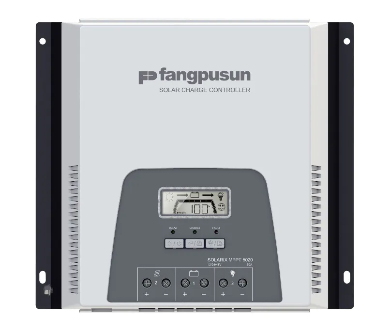 Fangpusun Liquid Battery 12V 24V 48V Solar Product MPPT Charging Controller 50A with DC Loading