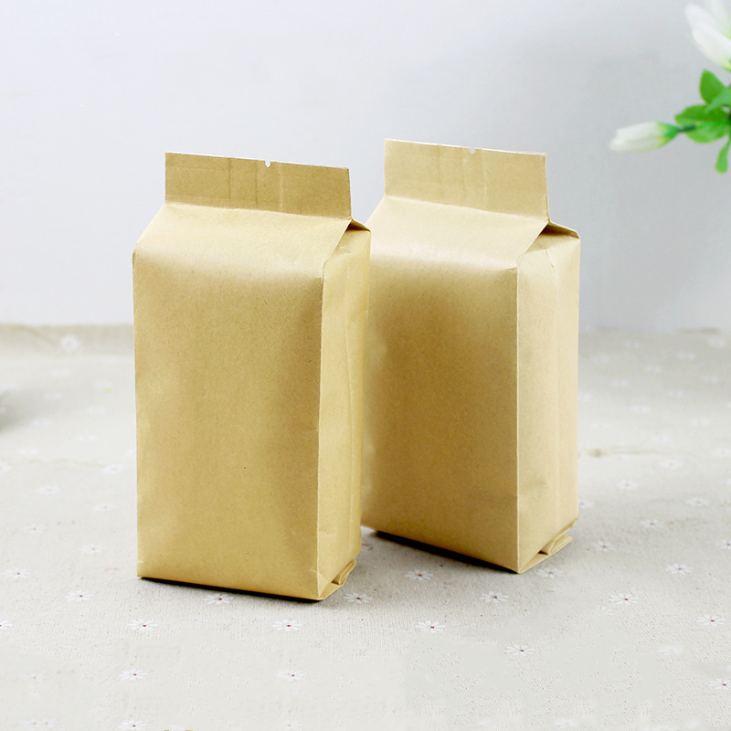 high quality factory wholesale aluminized stand up brown kraft paper organ bag