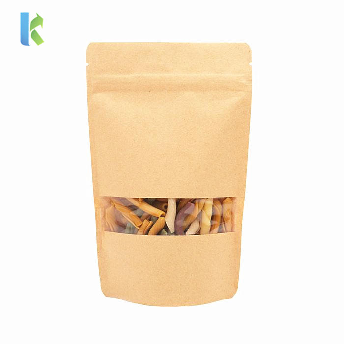 China Supplier Custom Design Printing Stand Up Pouch Packaging Kraft Paper Tea Bag