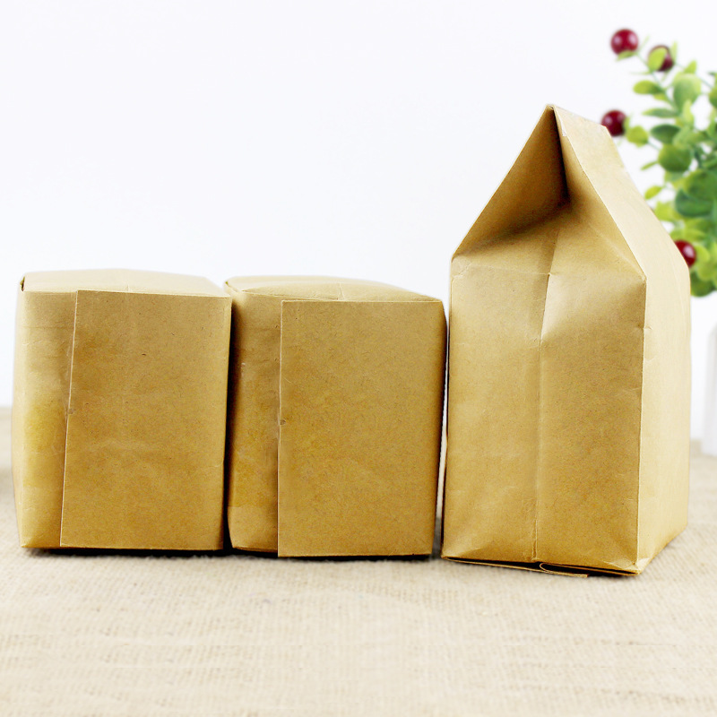 high quality factory wholesale aluminized stand up brown kraft paper organ bag