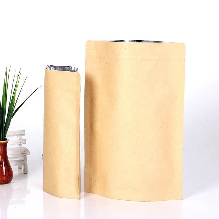 wholesale in stock kraft paper bags food chips tea bags aluminum film