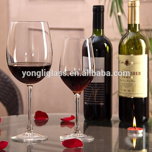 Factory price hand blown crystal drinking glass, clear wine glass goblet, red wine glass/bar Glassware