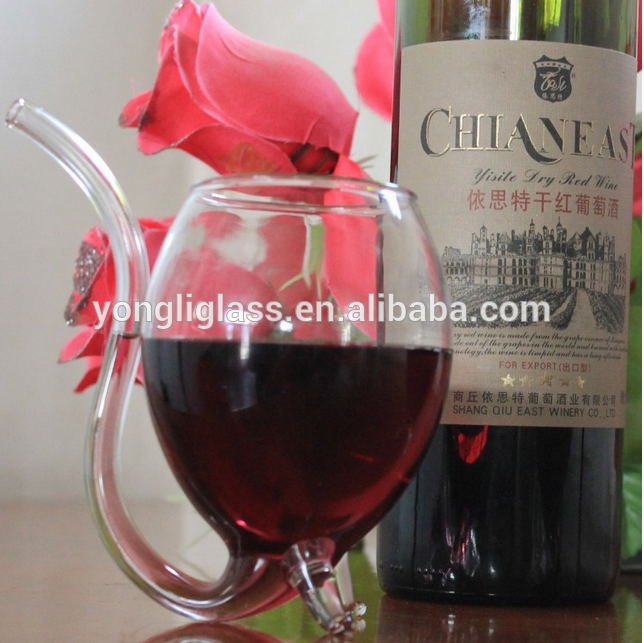 Wholesale creative vampire wine glass,fancy red wine glass,short stem wine glass