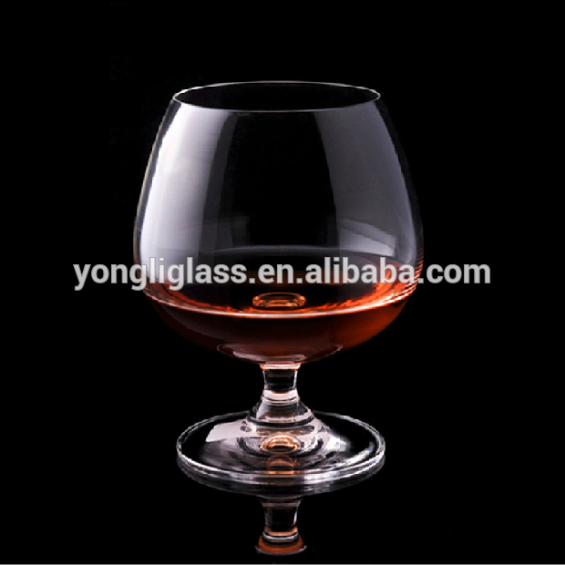 Factory supply new product crystal brandy glass cup with short stem, Brandy Glass snifter & balloon, wedding brandy snifter