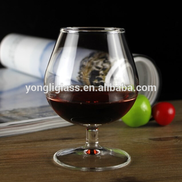 Factory supply new product lead free brandy glass with short stem, Brandy Glass snifter & balloon, wedding brandy snifter