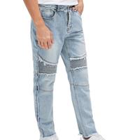 custom jeans men clothes and jeans skinny light blue patch jeans men
