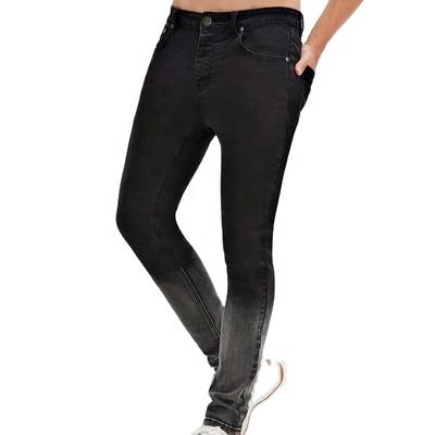 2020 New Fashion Black & White Long Trousers Skinny Denim Jeans For Men