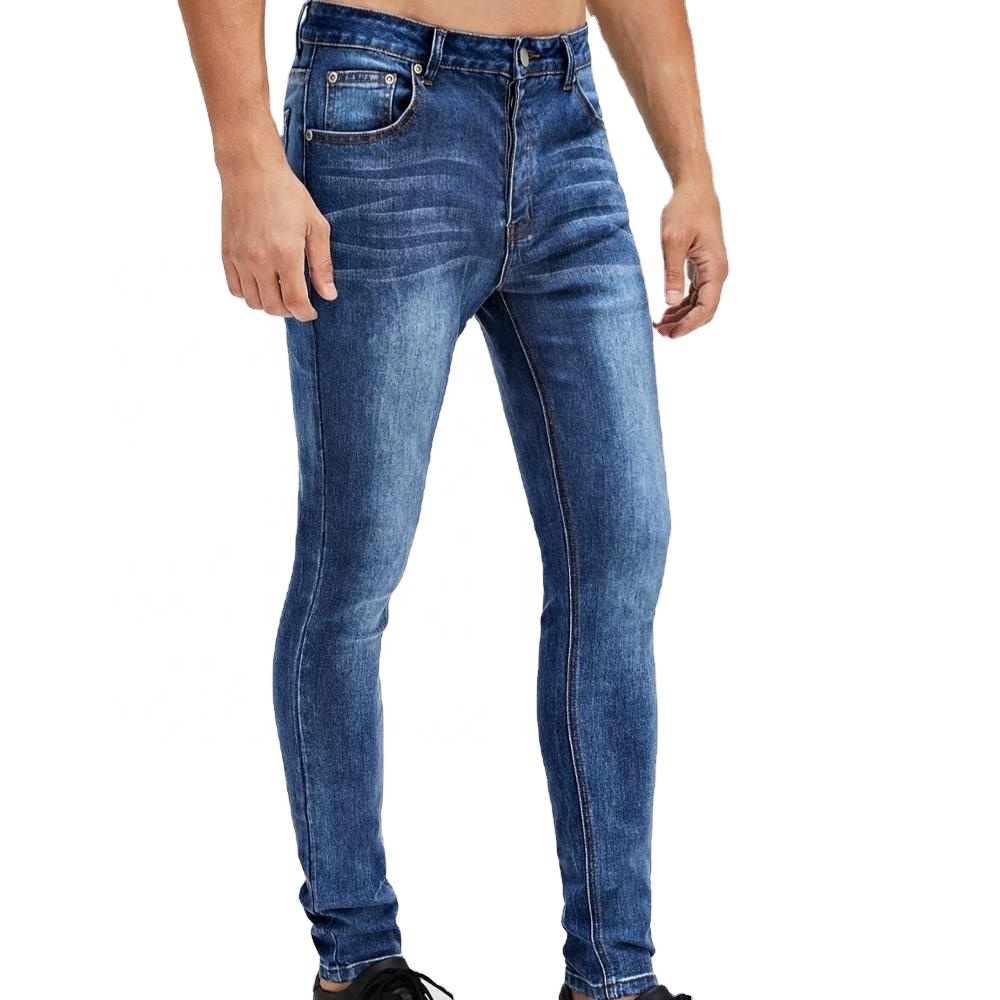 High quality factory Supply stretch Skinnyjeans for men Breathable men's Jeans denim