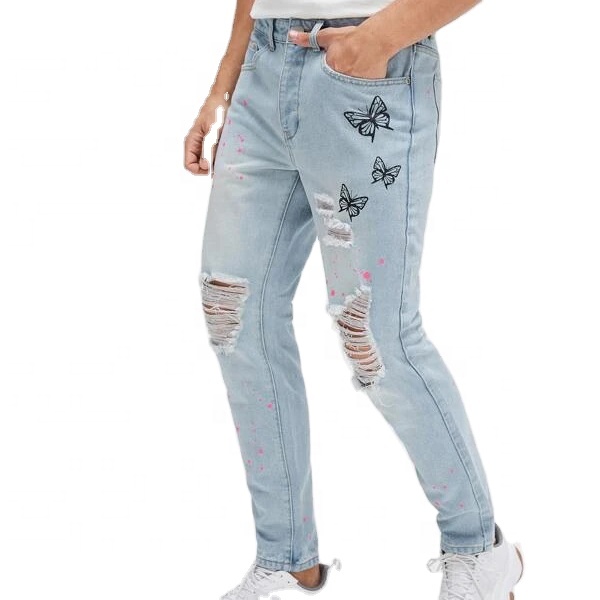 2020 Hot Sale Customized new fashion men's jeans suitable for four seasons