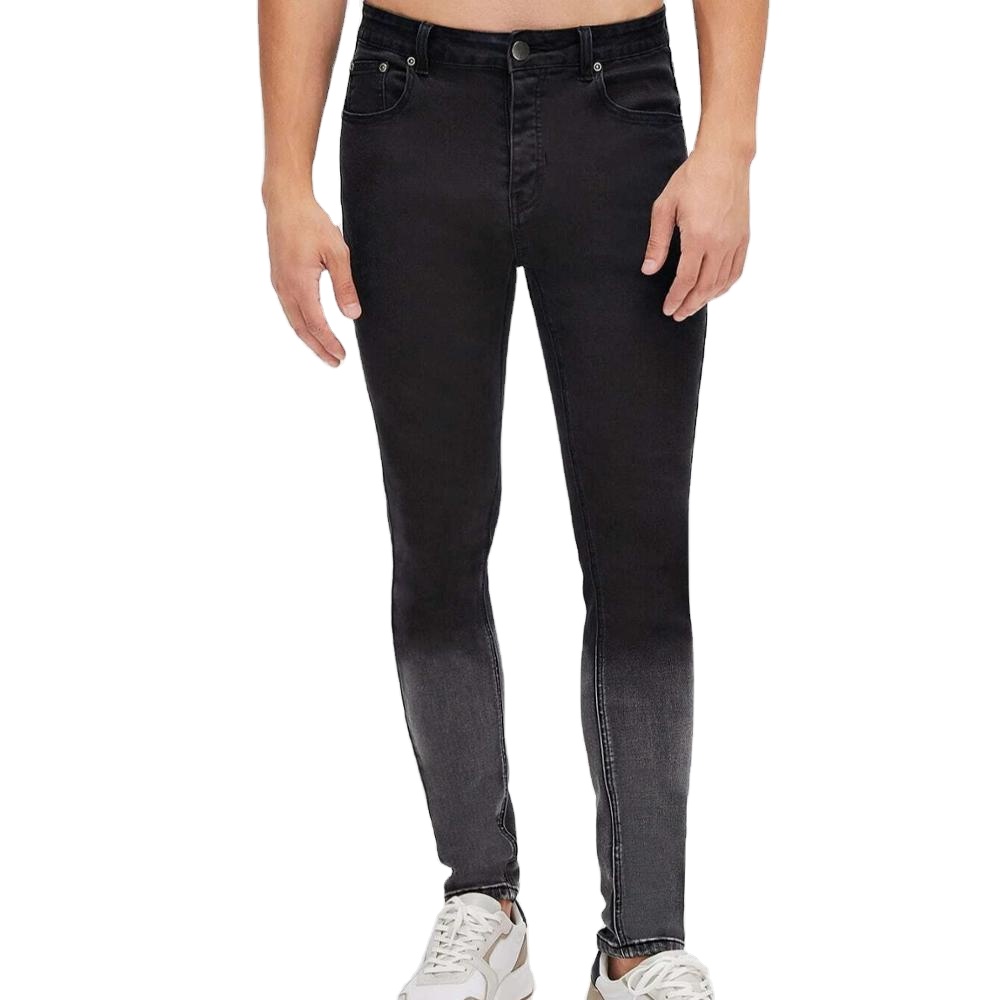 Bulk trend men's printed jeans denim men's tight stretch Jeans
