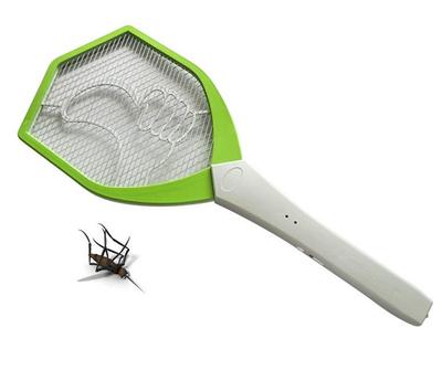 Electric Fly Swatter Cordless Mosquito Racket Insect Bug Zapper