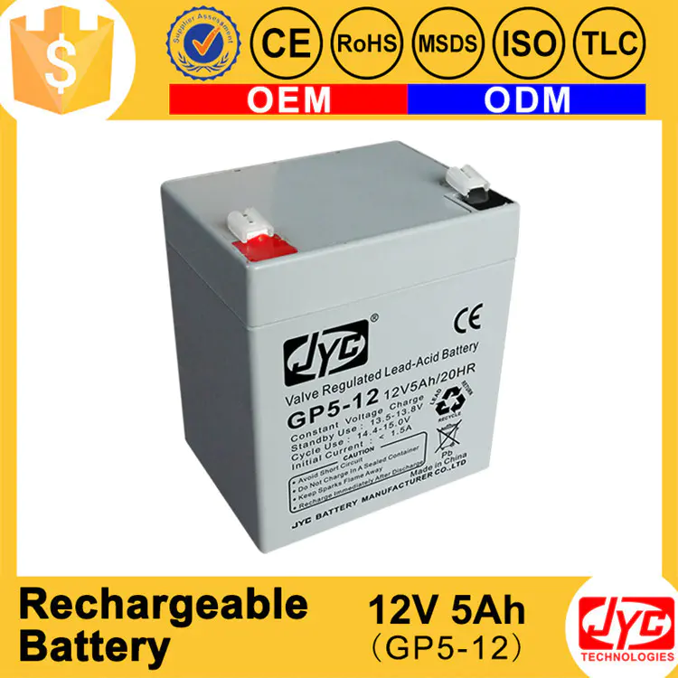 Maintenance Free Sealed Battery 12v 5ah 1S2P Form Battery Packs 24v 5ah for UPS