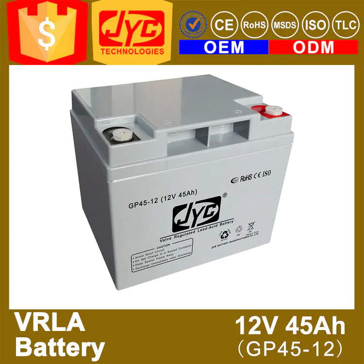 Maintenance Free Sealed Gel battery 12v 45ah 20hr UPS Battery
